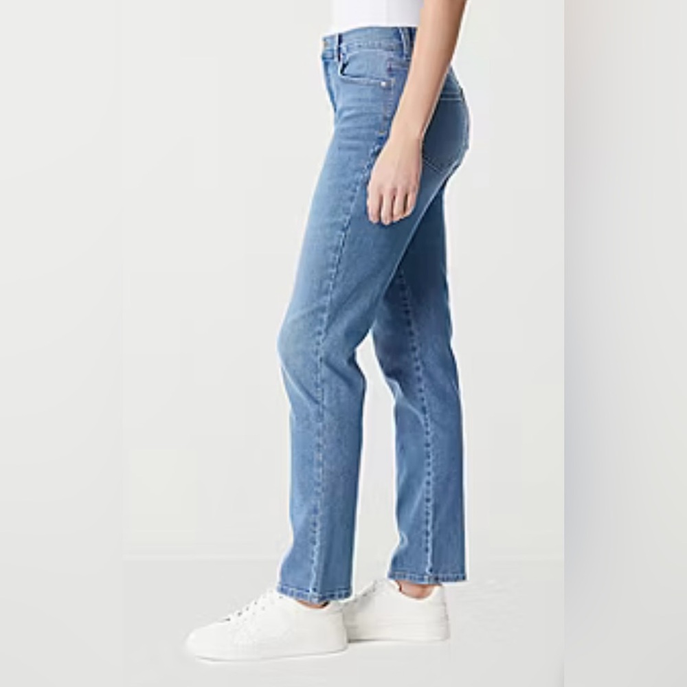 Gloria Vanderbilt Mid-Wash Amanda Classic Straight Leg Jeans Size 6 - Picture 12 of 13